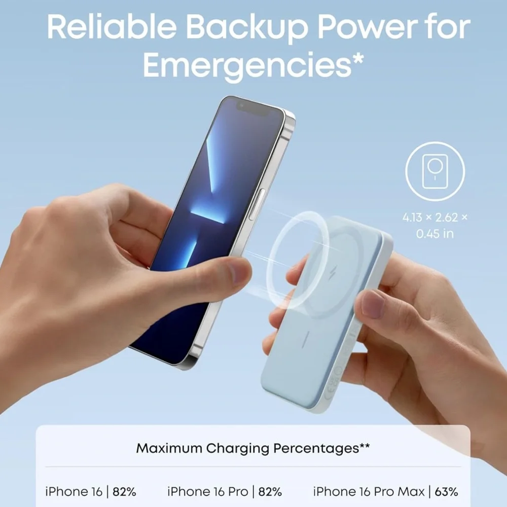 Anker 621 Magnetic Portable Charger Wireless Power Magsafe Battery Pack iPhone